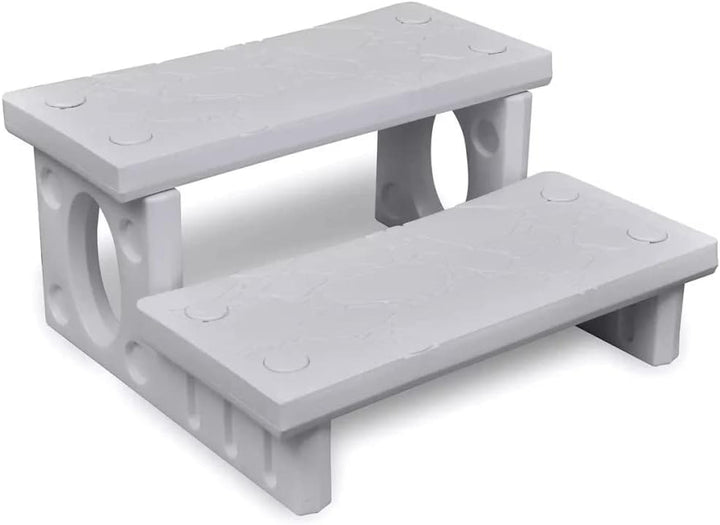 vidaXL Whirlpooltreppe Weiss Whirlpool Einstiegstreppe Einstiegshilfe Treppe, Weiss