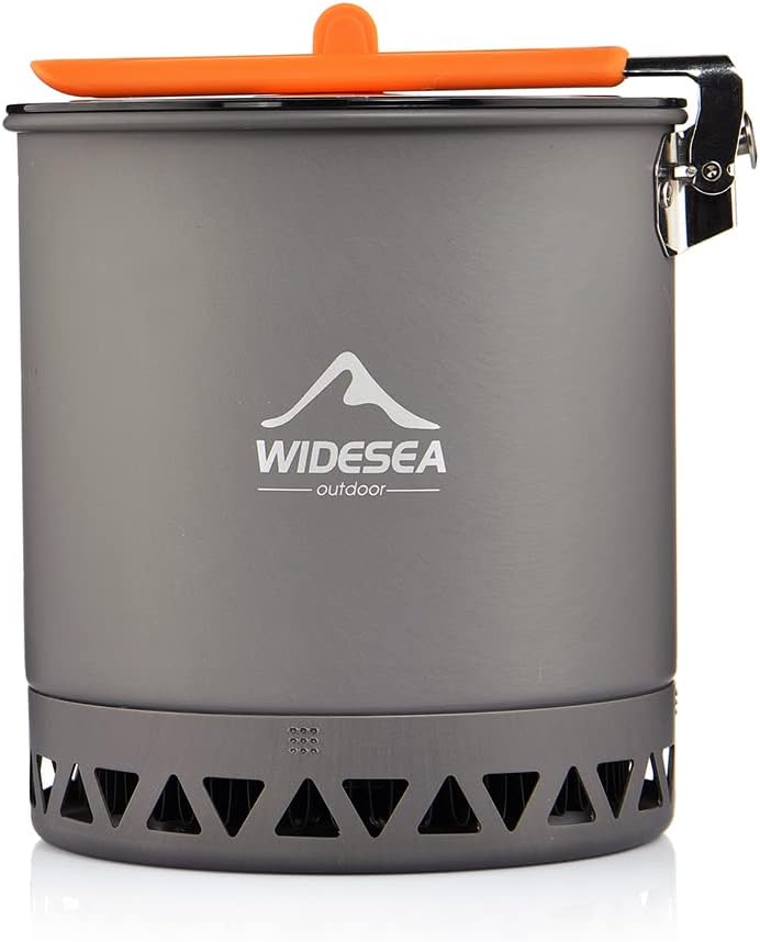 widesea Geschirr für Camping 1,6 l Topf Touristengeschirr Tourismus Wandern Picknick Kochzubehör Koc