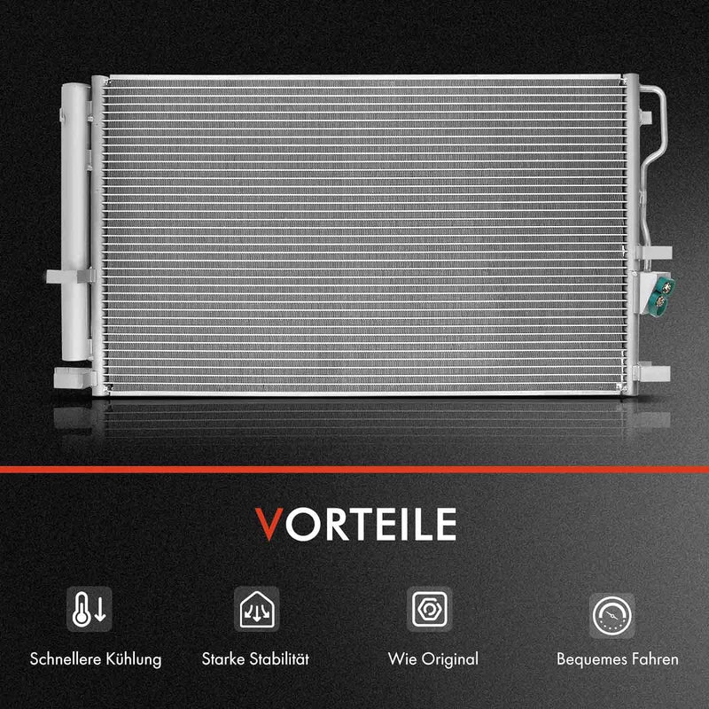 Frankberg Kondensator Klimaanlage Kompatibel mit Mito 955 1.3L 1.4L 2008-2018 Doblo Grossraumlimousi