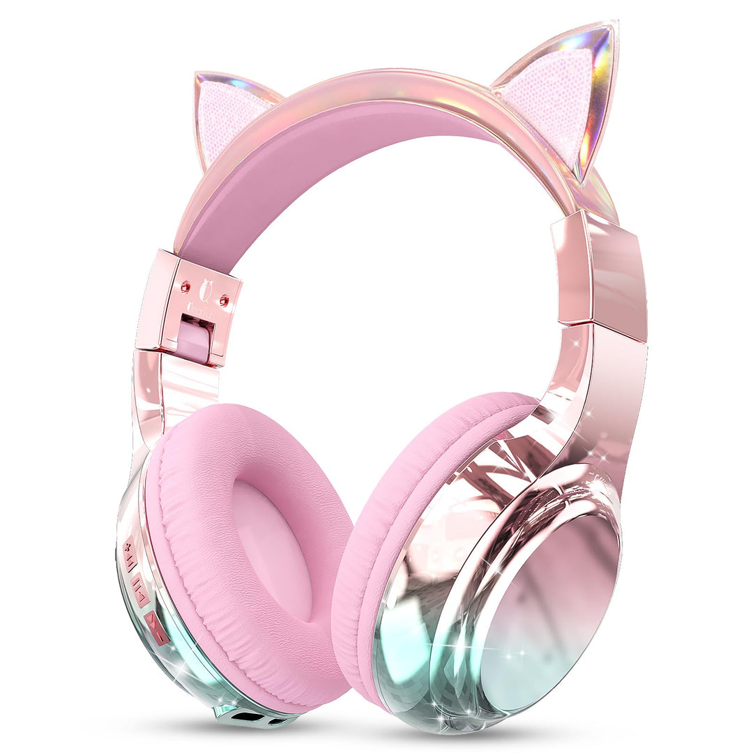 JYPS Bluetooth Kopfhörer Kinder, Metallisch Kabellose Kopfhörer Kinder Over Ear mit 74/85dBA Lautstä