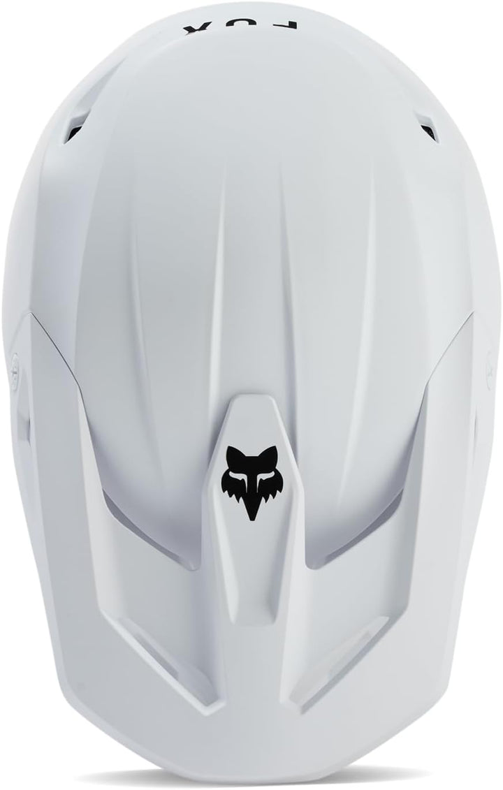 Fox Racing V1 Motocross-Helm, mattweiss, Grösse L L Mattweiss, L Mattweiss