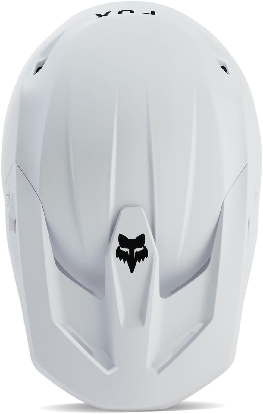 Fox Racing V1 Motocross-Helm, mattweiss, Grösse M M Mattweiss, M Mattweiss