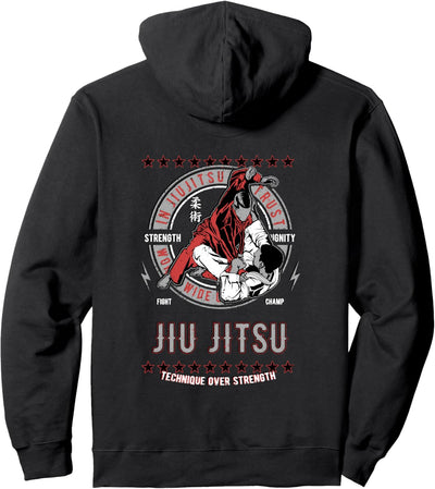 Jiu Jitsu Champ - Technik über Stärke Ju Jutsu BJJ Pullover Hoodie