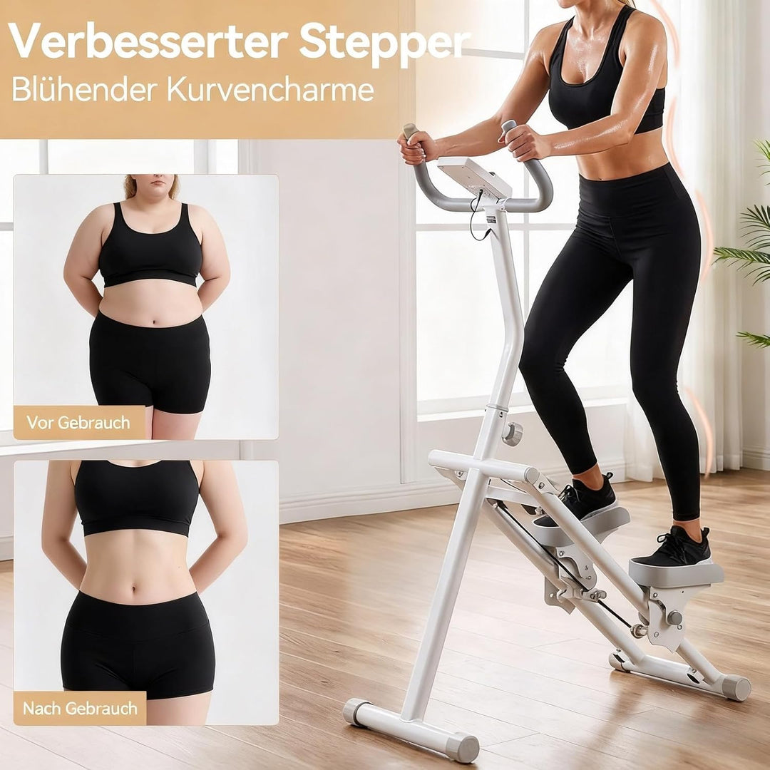 LEAFIA Stair Stepper für Zuhause, Vertikale Klettermaschine Stairmaster für Ganzkörper-Workouts, Fal