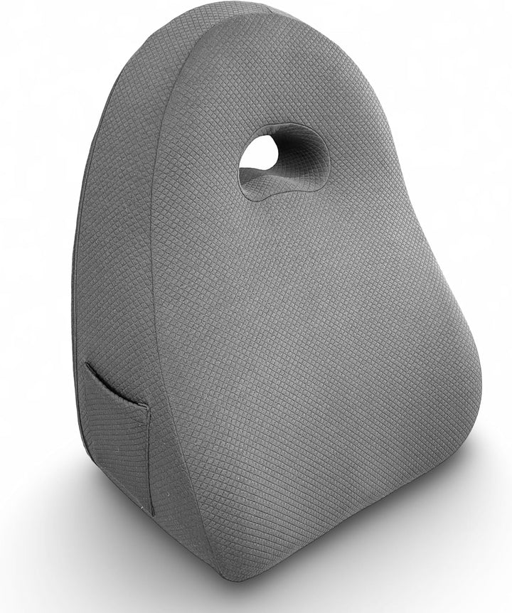Lesekissen für Bett und Sofa – Rückenkissen Memory-Schaum – Ergonomisches Dreiecksdesign – Natürlich
