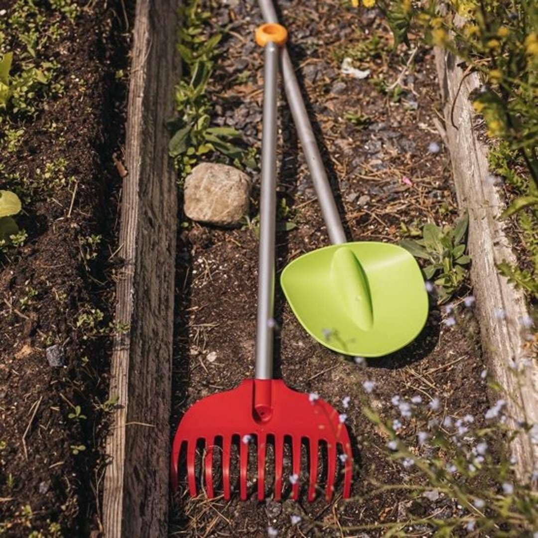 Fiskars Juego MyFirst Essentials: pala + rastrillo
