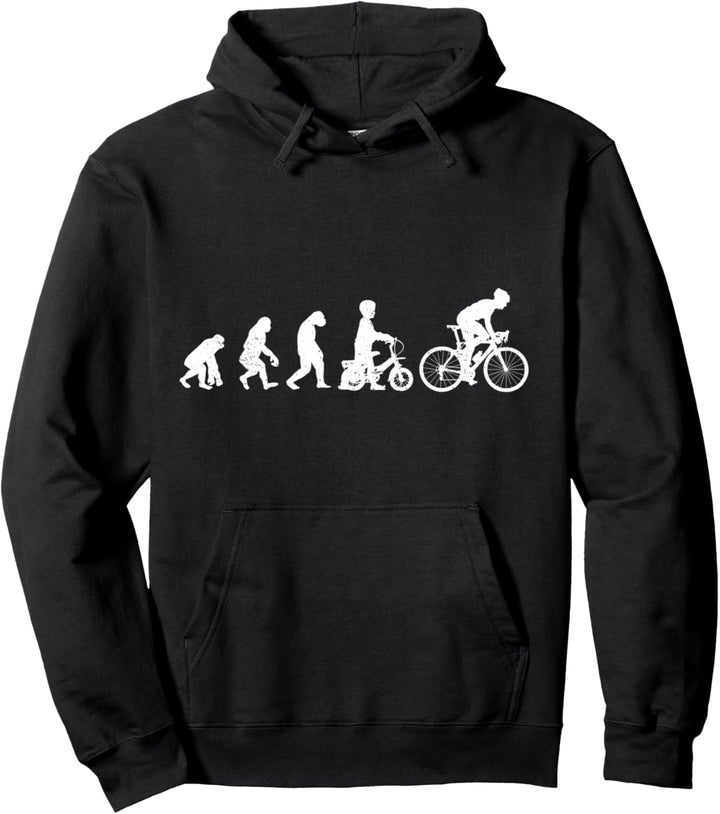Evolution Rennrad Fahrrad Fan Cooles Rennradfahrer Radsport Pullover Hoodie