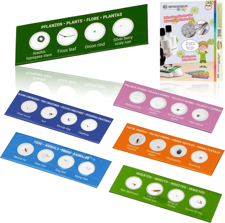 Bresser Bino 40x-1000x Vergrösserung für gehobene Ansprüche & Junior Mikroskop Experimentier-Set mit