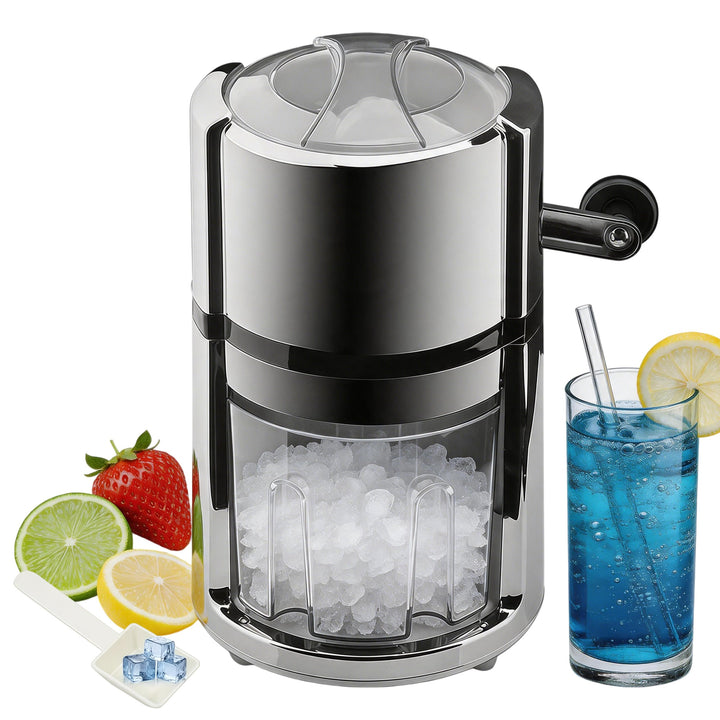 Edelstahl Manuell Ice Crusher, Crushed Ice Maker, Handheld Eiscrusher, Eiscrusher zum Kühlen und Fri