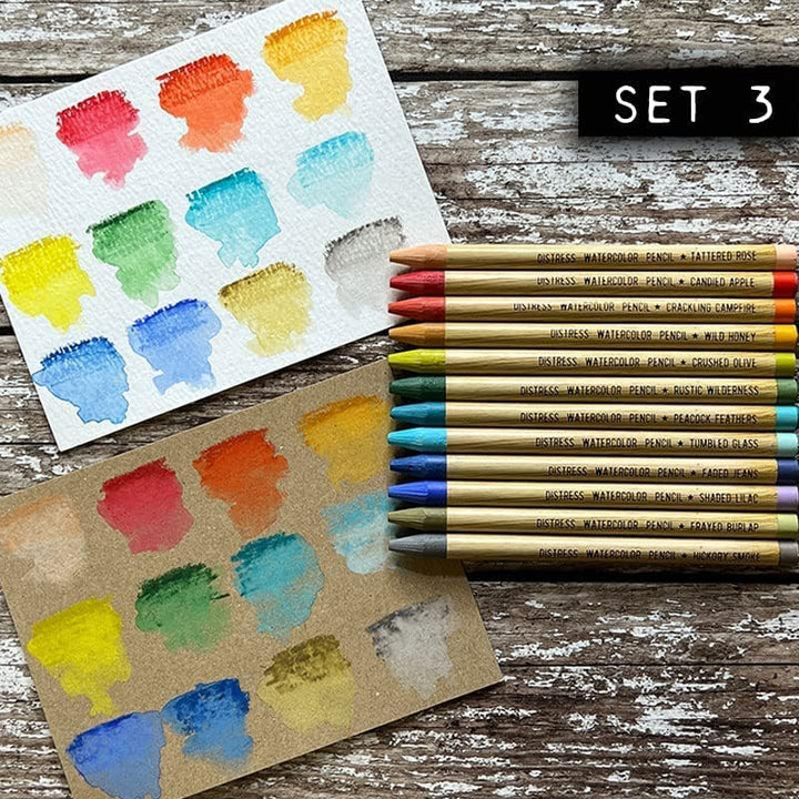 Ranger Industries Tim Holtz Distress Aquarellstifte-Set, 3 Stück, 12 Stück