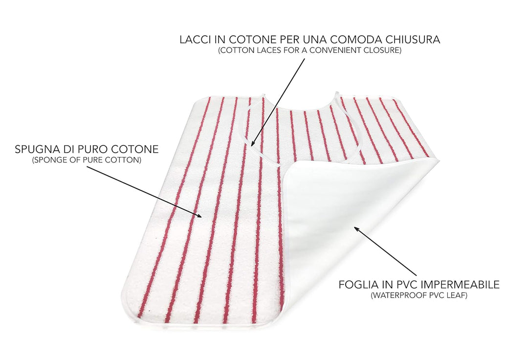 Louis Lätzchen für Erwachsene, wasserdicht, 3 Stück Farbe Damen: Donna, Farbe Damen: Donna