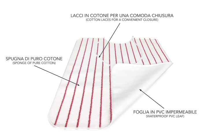 Louis Lätzchen für Erwachsene, wasserdicht, 3 Stück Farbe für Herren. Uomo, Farbe für Herren. Uomo