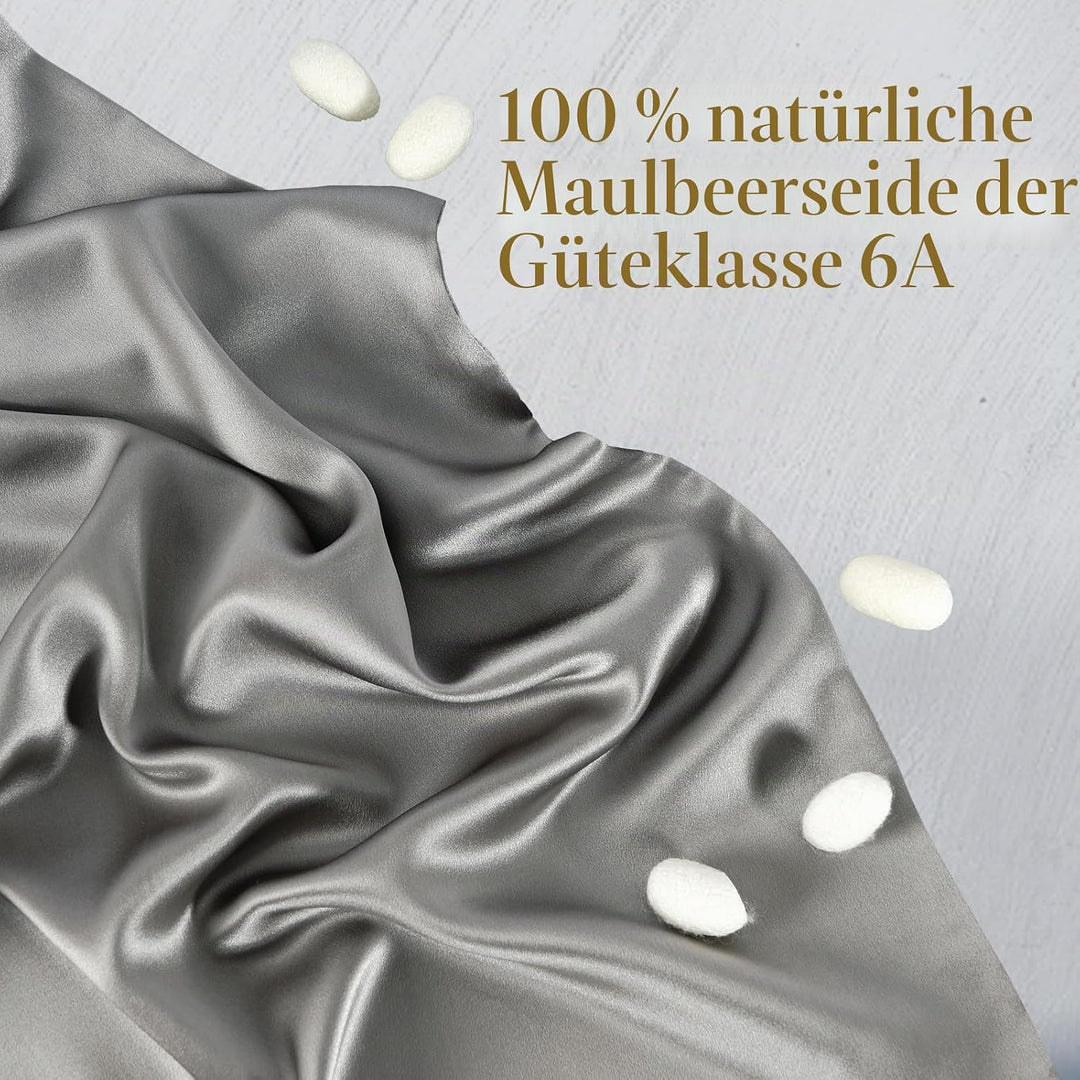 ZIMASILK Kissenbezug aus 100% Seide für Haare und Haut. Doppelseitige 19 Momme Reine Maulbeerseide K