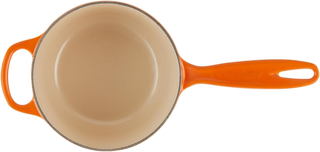 Le Creuset Signature Stielkasserolle aus Gusseisen, Ø 16 cm, 1,2 l, Für alle Herdarten inkl. Indukti