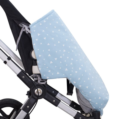 JYOKO KIDS Universal Baby Fusssack für Kinderwagen (BLUE SPARKLES, BAUMWOLLE)