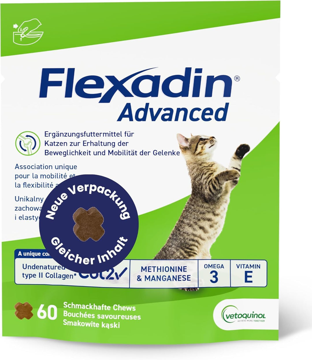 Flexadin Advanced für Katzen von Vetoquinol 60 Stück