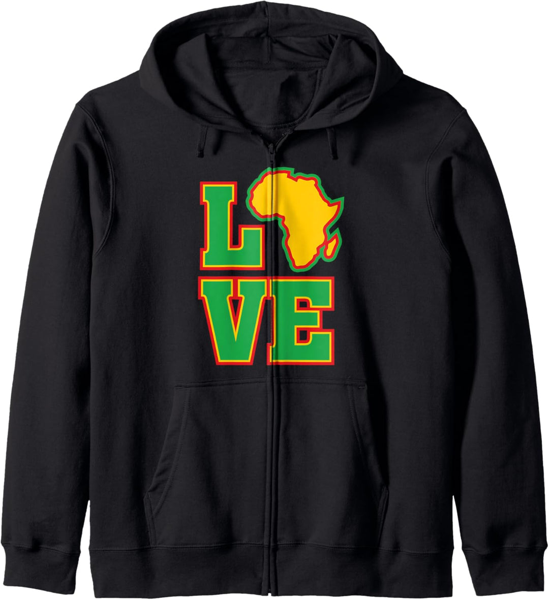 Love Africa - Black History Month - Proud African American Kapuzenjacke