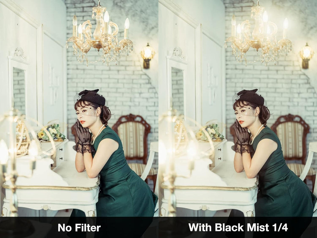 NiSi 52mm Black Mist 1/4 Diffusion Filter - Promist Effektfilter (1/4 Blende), 52mm Black Mist 1/4