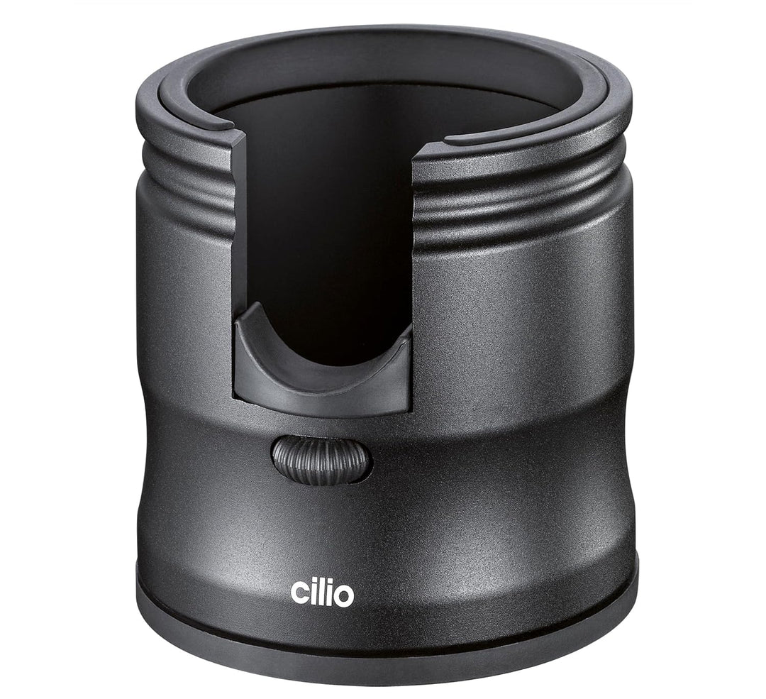 cilio Tamperstation BARISTA, höhenverstellbar, eloxiertes Aluminium | Haltestation, für 51 mm, 54 mm