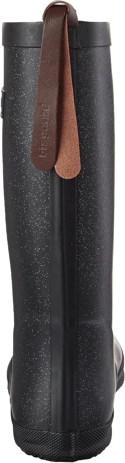 Bisgaard Jungen Unisex Kinder Flower Gummistiefel 20 EU Schwarz 03 Glitter Black, 20 EU Schwarz 03 G