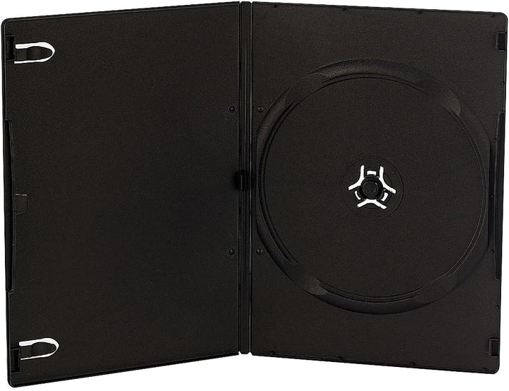 PEARL DVD Hüllen Slim: DVD Slim (7 mm) Einzel Box 50er-Set schwarz (Case, Leerhüllen, leer)