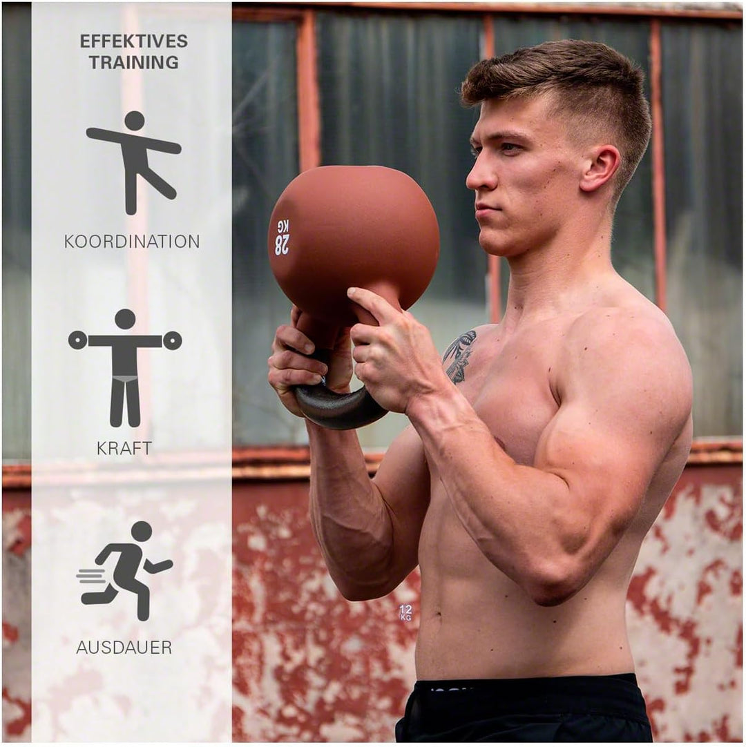 Sport-Tec Kettlebell, Kugelhantel, Workout, Fitness, Bodybuilding, Kurzhantel, Gewichtskugel, Schwun