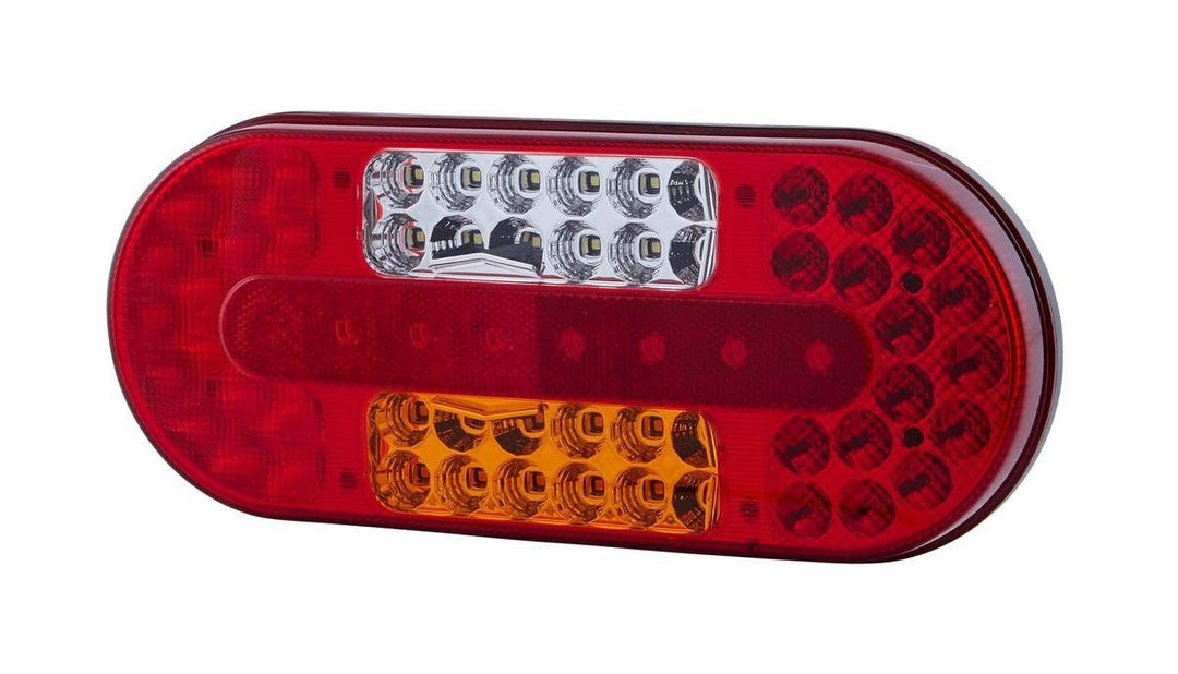 HELLA - Heckleuchte - Valuefit - LED - 12/24V - Anbau/geschraubt - Lichtscheibenfarbe: mehrfarbig -