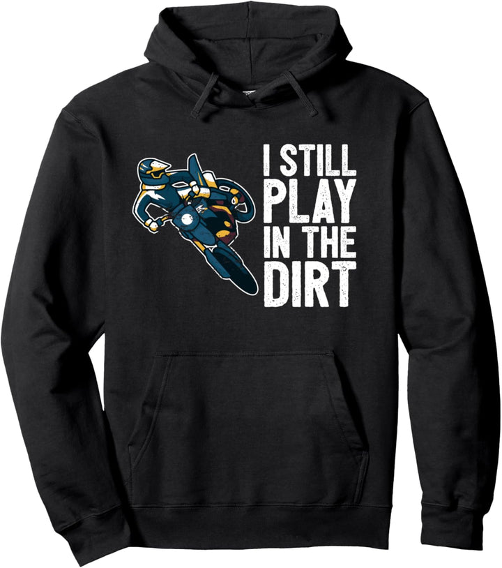 Motocross-Fahrer Motocrossbike Motorrad Im Dreck Spielen Pullover Hoodie