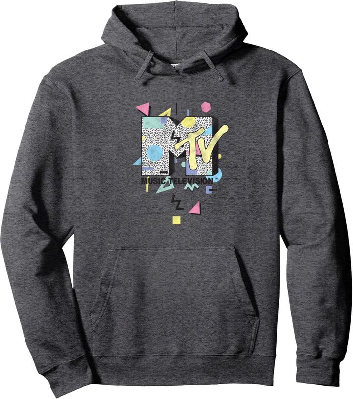 MTV 90's Colorful Art Style Logo Pullover Hoodie