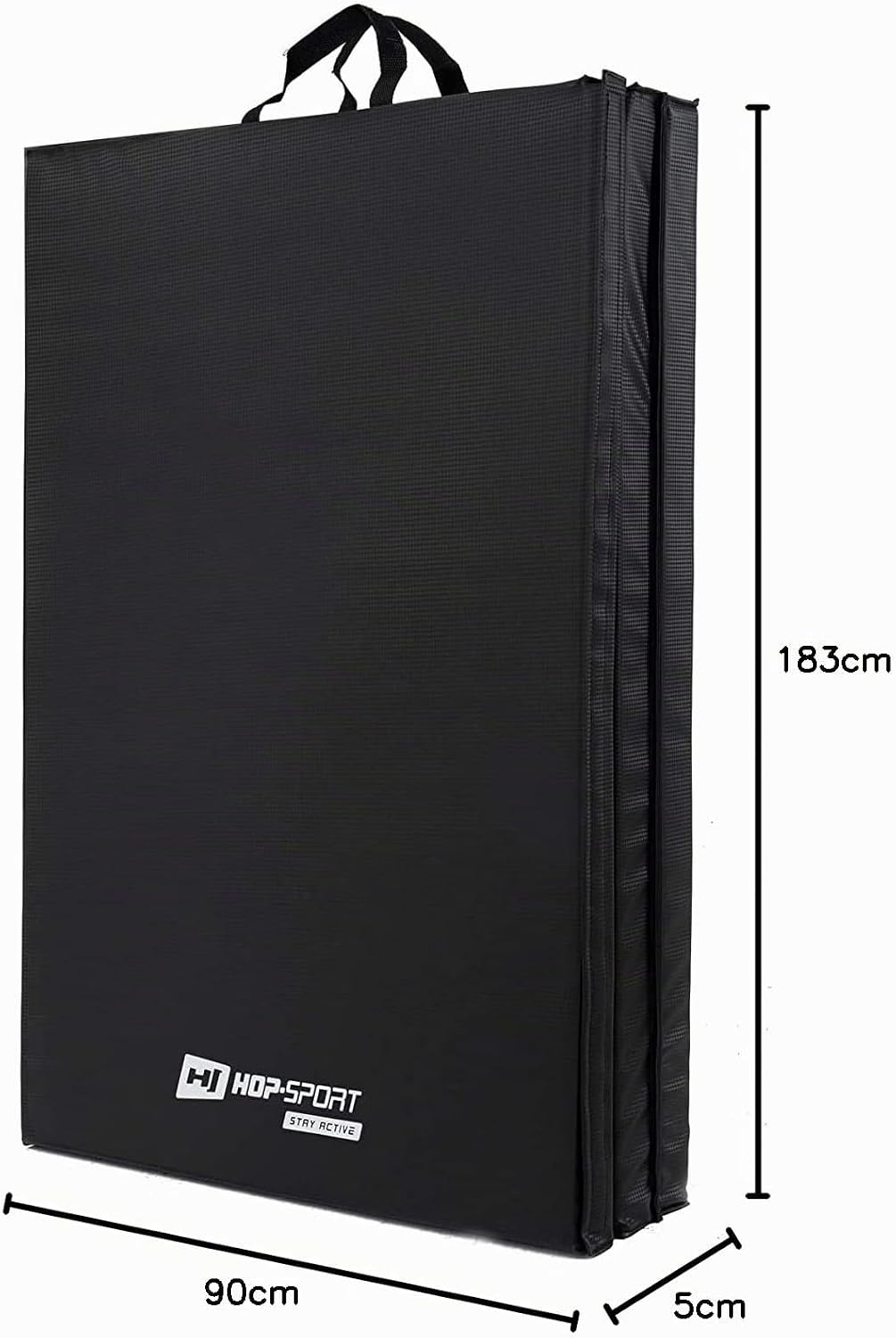 Hop-Sport Turnmatte klappbar - Bodenweichmatte für zuhause 183x90x5cm - Fitnessmatte, Gymnastikmatte