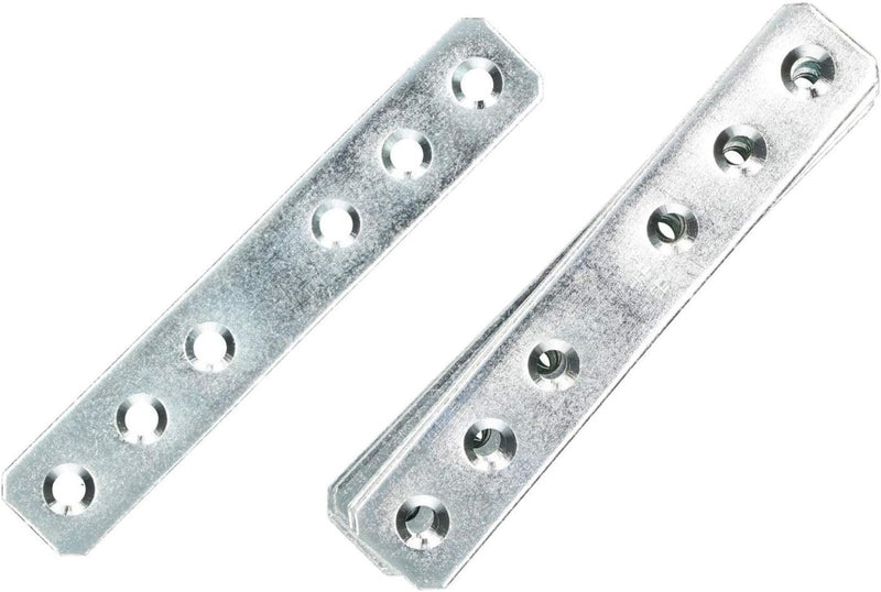 KOTARBAU Lochplatten 116 x 20 mm Verzinkt Silber Flachverbinder Holzverbinder Innen – Aussenbereich