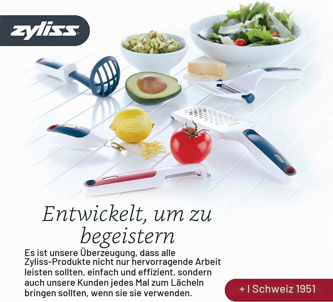 Zyliss Knoblauchpresse E12150 Susi 3 praktische Presse für grosse Knoblauchzehen auch mit Schale. In