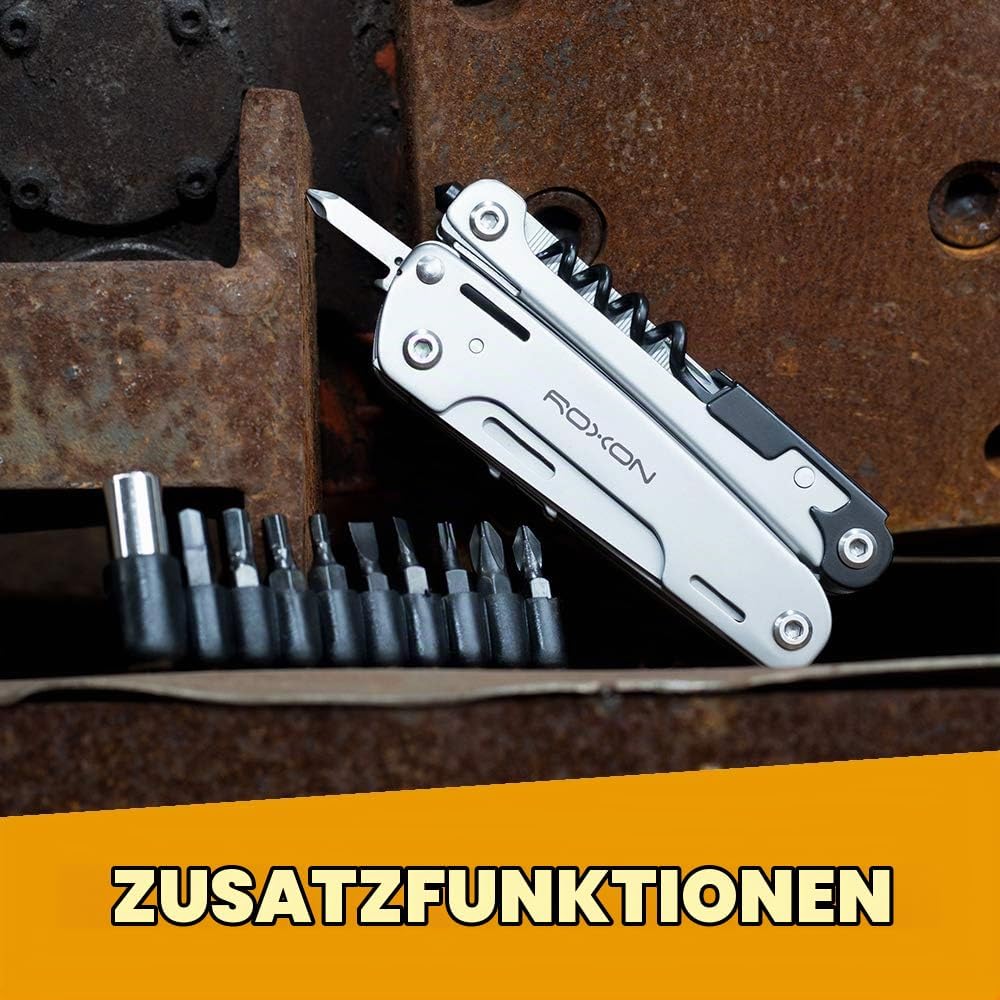 KH-Security 350136 security Unisex – Erwachsene Roxon Storm Multifunktionstool 16 teilig Multitool,