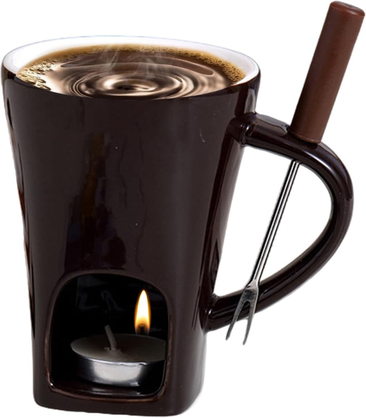 Schokofondue Tasse Für Schokolade Schmelzen, Becher Zum Schmelzen Von Schokolade Käsefondue Set Kera