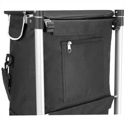 Monzana 2in1 Einkaufstrolley 56L bis 50 kg klappbar abnehmbare Tasche Handwagen Einkaufswagen Einkau