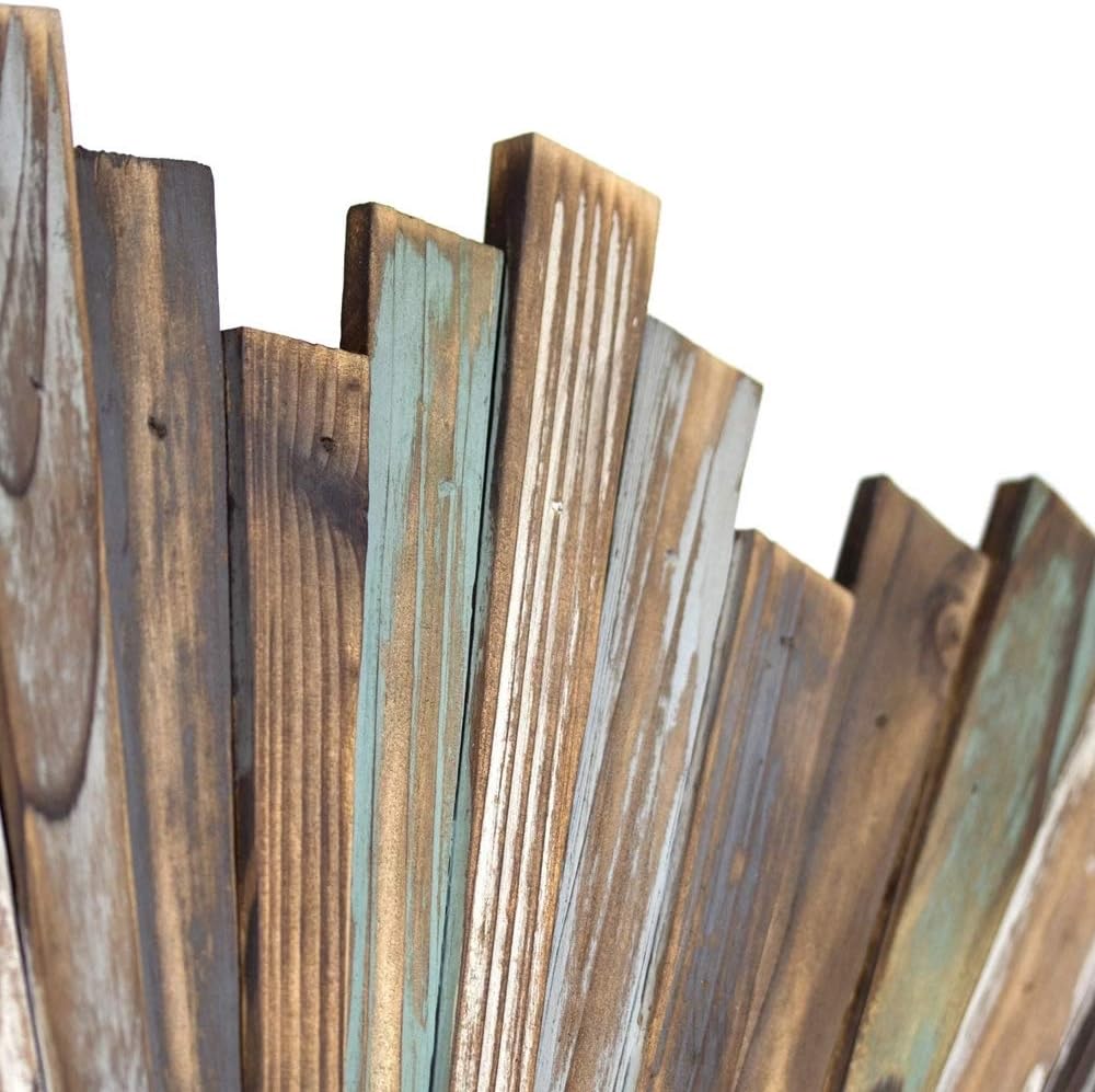 Melko Wandspiegel rund 90 cm Shabby Chic Spiegel Hängespiegel Flurspiegel