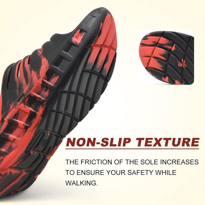 KuaiLu Recovery Sandalen Herren mit Bequeme Plantarfasziitis Arch Support, Orthopädische Männer Leic