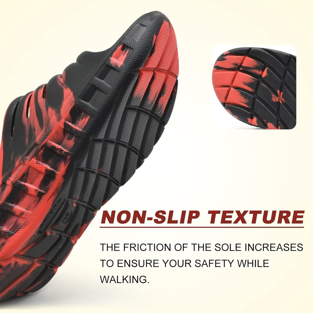 KuaiLu Recovery Sandalen Herren mit Bequeme Plantarfasziitis Arch Support, Orthopädische Männer Leic