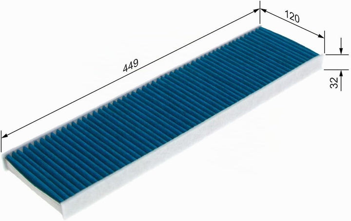 Bosch A8579 - Innenraumfilter FILTER+pro antibakteriell, wirksam gegen übel riechende Gase, Viren, S