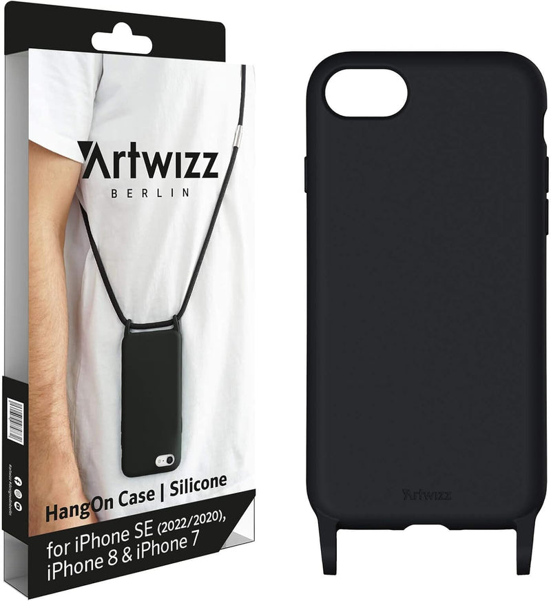 Artwizz HangOn Case kompatibel für iPhone SE (2022/2020) / 8/7 - Elastische Schutzhülle aus Silikon