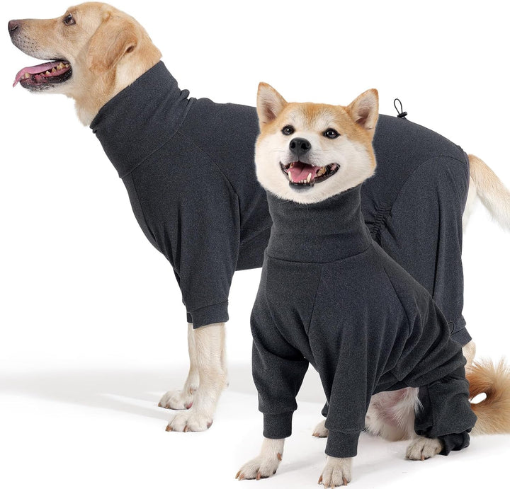Hundemantel Winter, Warmer Fleece Hundepullover mit Beinen, Weiche Vierbeinige Hundejacke für Kleine