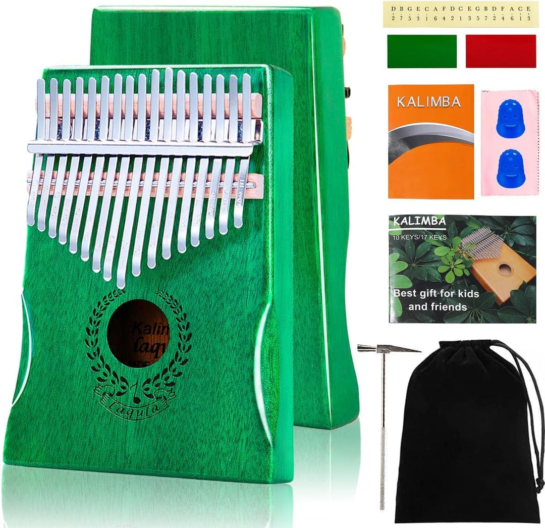 Kalimba 17 Schlüssel Daumenklavier - Tragbares Mbira Sanza Finger Piano Professionelles Musikinstrum