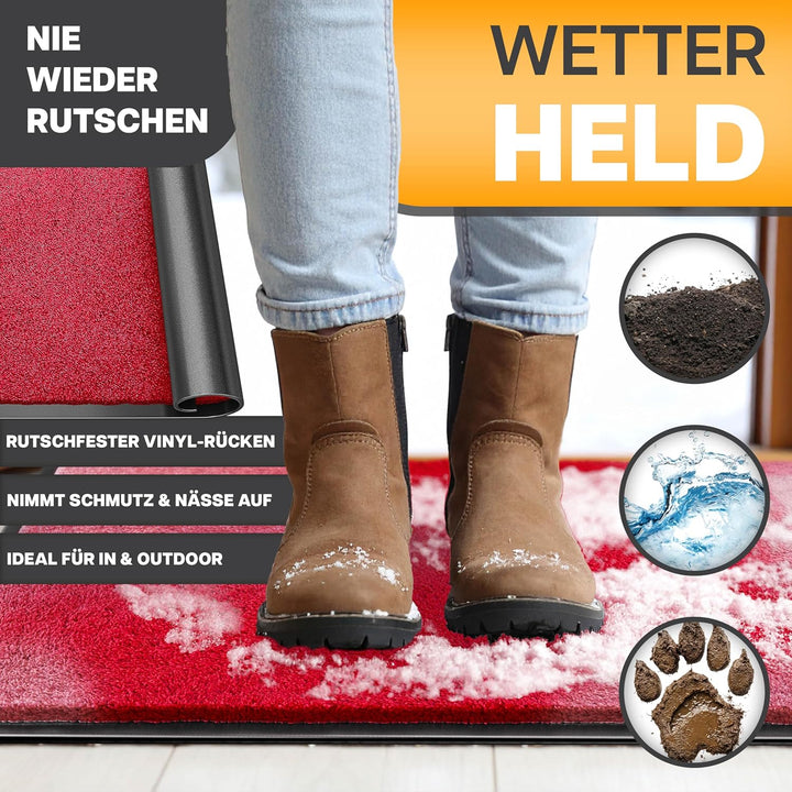 KESSER Schmutzfangmatte, Profi Fussmatte in vielen Grössen, Türmatte, Teppich, Fussabtreter & Fussab