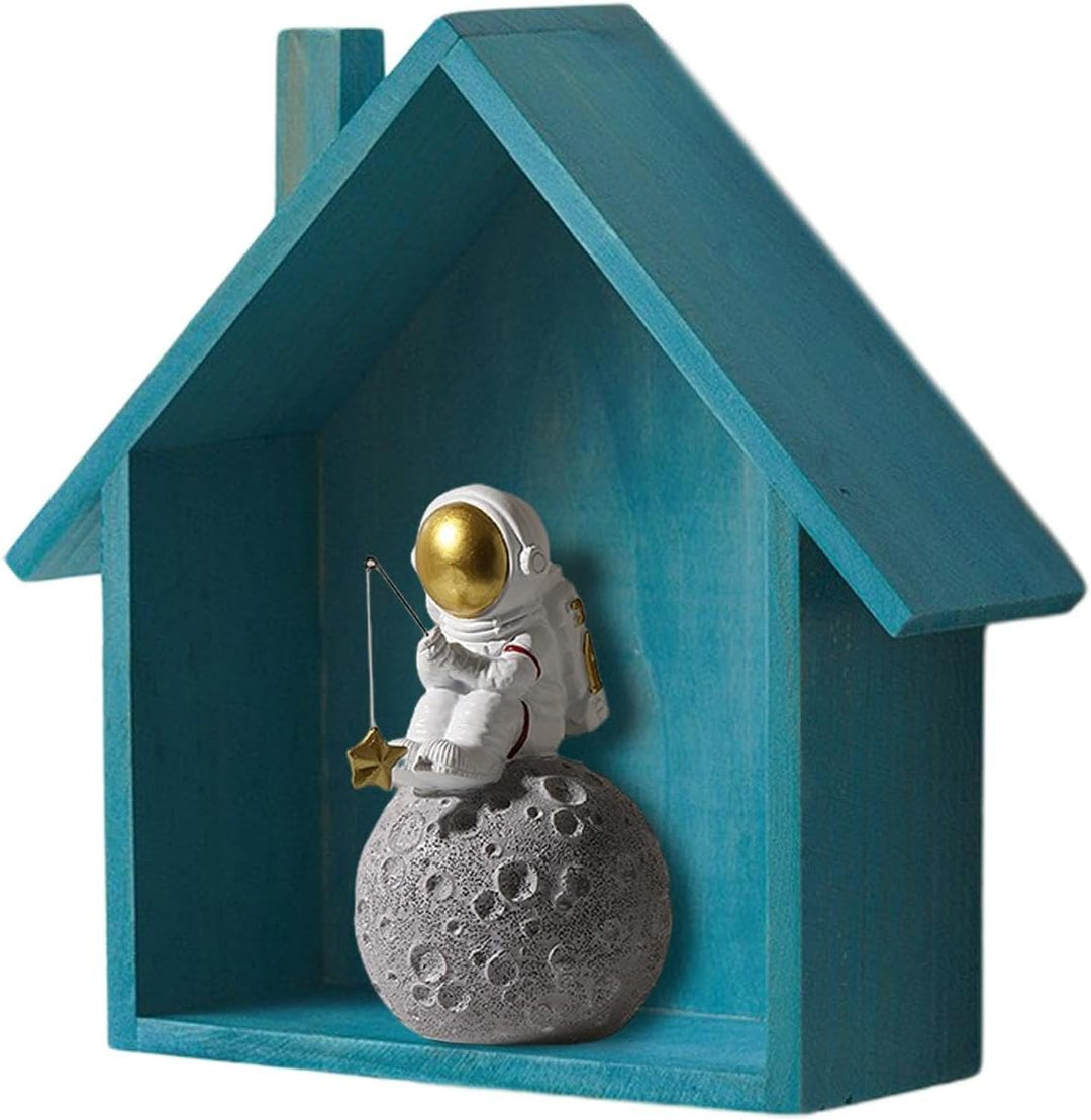 Holzbox Hausform | Regalbox Hausform | Wandregale In Hausform | Setzkasten Haus | Wanddekoration Kin