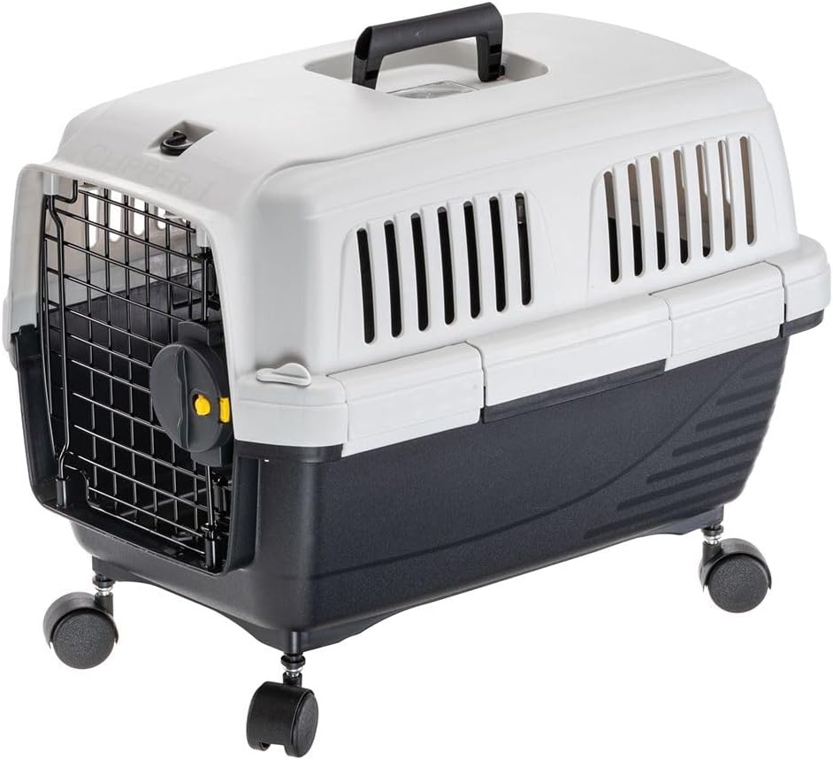 Ferplast Räder für Katzen- und kleinen Hundetransportbox Clipper, Set mit 4 schwenkbaren Rädern für