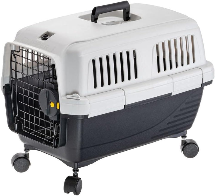 Ferplast Räder für Katzen- und kleinen Hundetransportbox Clipper, Set mit 4 schwenkbaren Rädern für