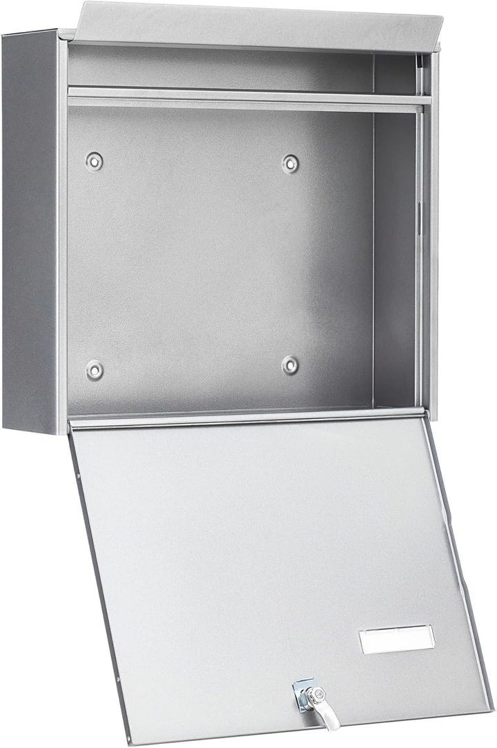 Burg-Wächter Briefkasten, Briefkastenanlagen geeignet, A4 Einwurf-Format, Verzinkter Stahl, Mail 587