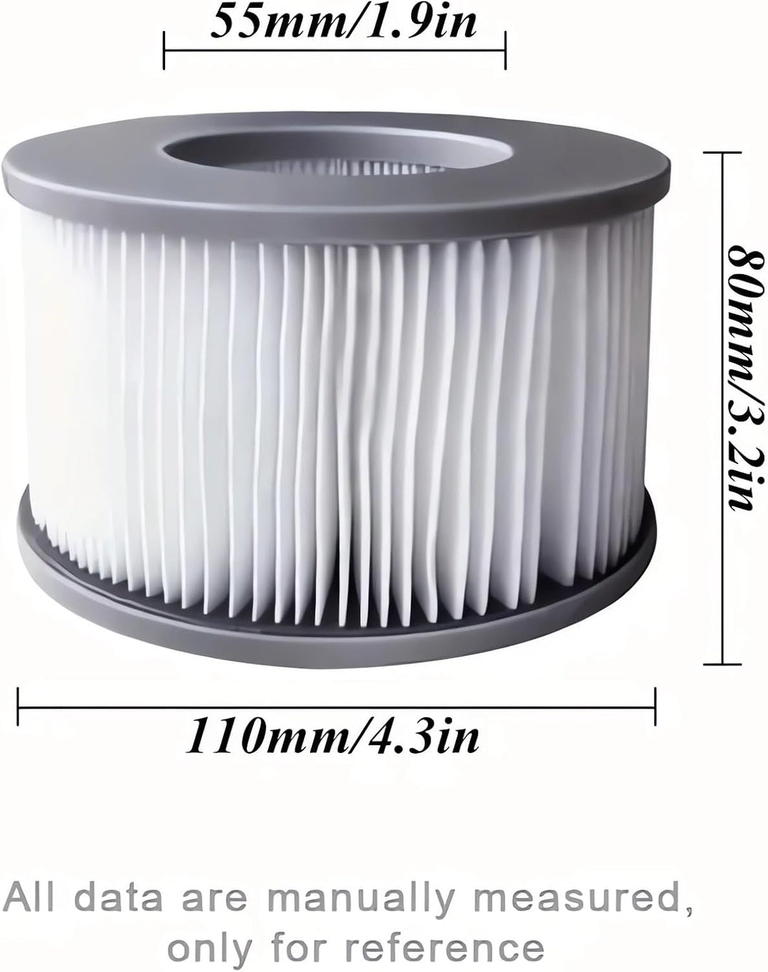 Ersatzfilter für MSPA Whirlpool Ersatzfilter-Kartusche Wasserfilter, Filter für Whirlpool und heisse