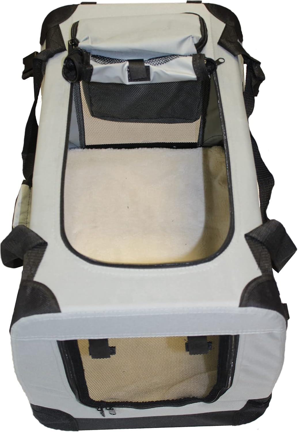 walexo Faltbare Hundebox Hundetransportbox Katzentransportbox Katzenbox (GRAU, S) GRAU S, GRAU S