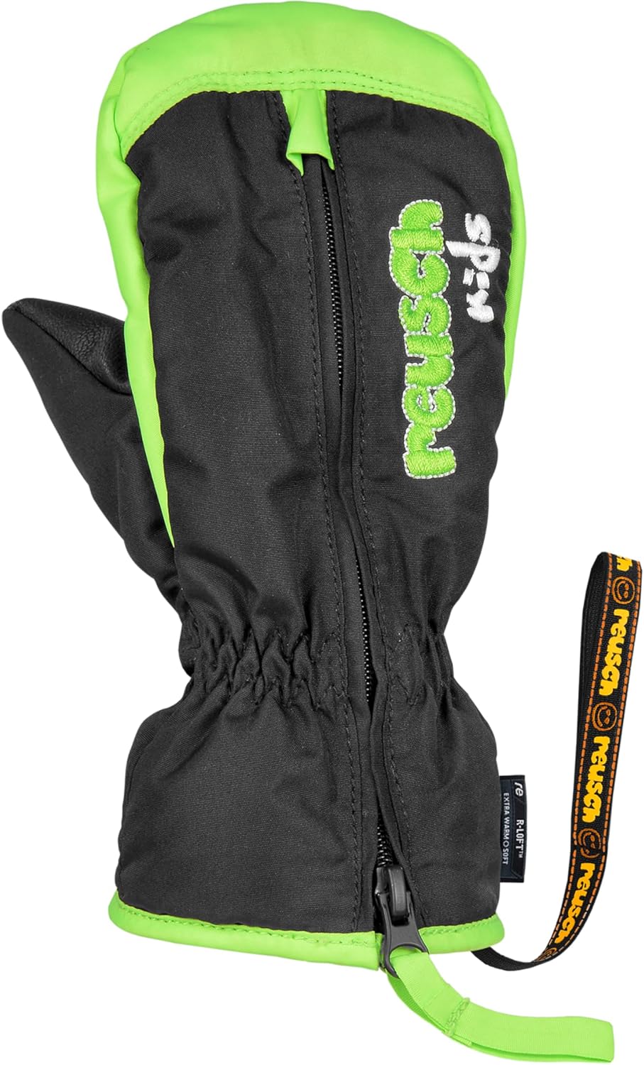Reusch Unisex Baby Ben Mitten Handschuhe 5 Black/Neon green, 5 Black/Neon green